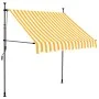 Toldo manual retráctil con LED blanco y naranja 200 cm de vidaXL, Toldos - Ref: Foro24-145857, Precio: 75,76 €, Descuento: %