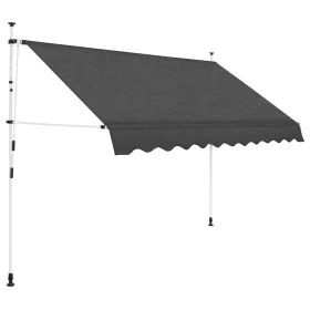Manually operated retractable awning anthracite 250 cm by vidaXL, Awnings - Ref: Foro24-143689, Price: 79,48 €, Discount: %
