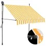 Toldo manual retráctil con LED blanco y naranja 150 cm de vidaXL, Toldos - Ref: Foro24-145856, Precio: 78,78 €, Descuento: %