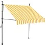 Toldo manual retráctil con LED blanco y naranja 150 cm de vidaXL, Toldos - Ref: Foro24-145856, Precio: 78,78 €, Descuento: %