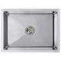 Fregadero de cocina hecho a mano acero inoxidable de vidaXL, Fregaderos - Ref: Foro24-145078, Precio: 77,54 €, Descuento: %
