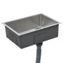 Fregadero de cocina hecho a mano acero inoxidable de vidaXL, Fregaderos - Ref: Foro24-145078, Precio: 87,05 €, Descuento: %