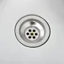Fregadero de cocina hecho a mano acero inoxidable de vidaXL, Fregaderos - Ref: Foro24-145078, Precio: 87,05 €, Descuento: %