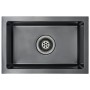 Fregadero de cocina hecho a mano acero inoxidable negro de vidaXL, Fregaderos - Ref: Foro24-145082, Precio: 116,92 €, Descuen...