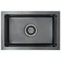 Handgefertigte Küchenspüle aus schwarzem Edelstahl von vidaXL, Sinkt - Ref: Foro24-145082, Preis: 102,66 €, Rabatt: %