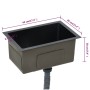 Fregadero de cocina hecho a mano acero inoxidable negro de vidaXL, Fregaderos - Ref: Foro24-145082, Precio: 116,92 €, Descuen...
