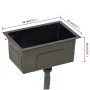 Handgefertigte Küchenspüle aus schwarzem Edelstahl von vidaXL, Sinkt - Ref: Foro24-145082, Preis: 102,66 €, Rabatt: %