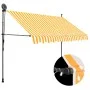 Toldo manual retráctil con LED blanco y naranja 250 cm de vidaXL, Toldos - Ref: Foro24-145858, Precio: 86,26 €, Descuento: %