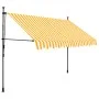 Toldo manual retráctil con LED blanco y naranja 250 cm de vidaXL, Toldos - Ref: Foro24-145858, Precio: 86,26 €, Descuento: %