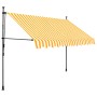 Toldo manual retráctil con LED blanco y naranja 250 cm de vidaXL, Toldos - Ref: Foro24-145858, Precio: 86,65 €, Descuento: %