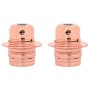 Portalámparas 2 uds bronce oro rosa E27 en Accesorios para iluminación | Comprar online en Foru.es