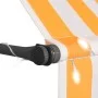 Toldo manual retráctil con LED blanco y naranja 250 cm de vidaXL, Toldos - Ref: Foro24-145858, Precio: 86,26 €, Descuento: %