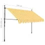 Toldo manual retráctil con LED blanco y naranja 250 cm de vidaXL, Toldos - Ref: Foro24-145858, Precio: 86,26 €, Descuento: %
