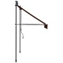 Toldo manual retráctil con LED naranja y marrón 150 cm de vidaXL, Toldos - Ref: Foro24-145877, Precio: 72,64 €, Descuento: %