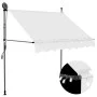Toldo manual retráctil con LED crema 200 cm de vidaXL, Toldos - Ref: Foro24-145871, Precio: 77,48 €, Descuento: %