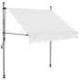 Toldo manual retráctil con LED crema 200 cm de vidaXL, Toldos - Ref: Foro24-145871, Precio: 77,48 €, Descuento: %