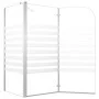 Gestreifte Badezimmertrennwand aus gehärtetem Glas, 120 x 68 x 130 cm von vidaXL, Duschtüren - Ref: Foro24-146226, Preis: 231...