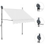Toldo manual retráctil con LED crema 200 cm de vidaXL, Toldos - Ref: Foro24-145871, Precio: 79,10 €, Descuento: %
