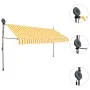 Toldo manual retráctil con LED blanco y naranja 400 cm de vidaXL, Toldos - Ref: Foro24-145861, Precio: 110,40 €, Descuento: %
