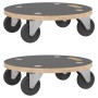 Soportes con ruedas 2 uds redondos Ø38x11,5 cm de vidaXL, Plataformas de carga y palés - Ref: Foro24-154892, Precio: 54,16 €,...