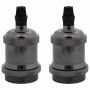 Portalámparas 2 uds bronce negro brillante E27 en Accesorios para iluminación | Comprar online en Foru.es