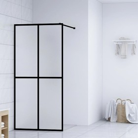 Mampara de ducha vidrio templado esmerilado 140x195 cm de vidaXL, Paredes y mamparas de ducha - Ref: Foro24-145693, Precio: 2...