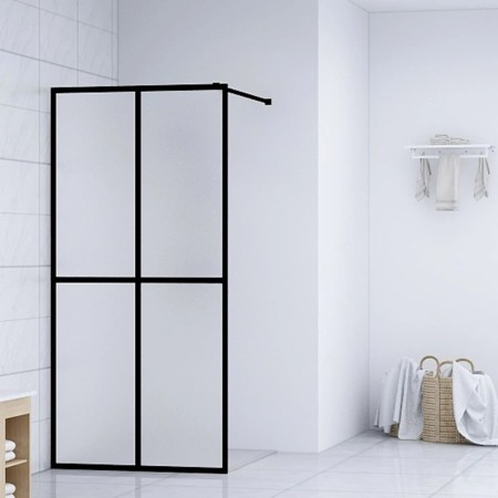 Mampara de ducha vidrio templado esmerilado 140x195 cm de vidaXL, Paredes y mamparas de ducha - Ref: Foro24-145693, Precio: 2...