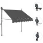 Toldo manual retráctil con LED gris antracita 150 cm de vidaXL, Toldos - Ref: Foro24-145863, Precio: 74,56 €, Descuento: %