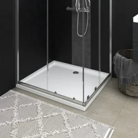 Rectangular white ABS shower tray 80x90 cm by vidaXL, Shower trays - Ref: Foro24-148908, Price: 119,71 €, Discount: %