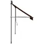 Toldo manual retráctil con LED naranja y marrón 250 cm de vidaXL, Toldos - Ref: Foro24-145879, Precio: 71,75 €, Descuento: %