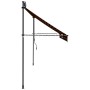 Toldo manual retráctil con LED naranja y marrón 350 cm de vidaXL, Toldos - Ref: Foro24-145881, Precio: 103,70 €, Descuento: %