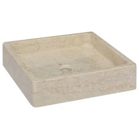 Lavabo crema mármol 40x40x10 cm de vidaXL, Lavabos - Ref: Foro24-149168, Precio: 150,44 €, Descuento: %