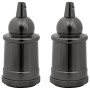 Portalámparas 2 uds bronce negro brillante E27 en Accesorios para iluminación | Comprar online en Foru.es