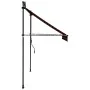 Toldo manual retráctil con LED naranja y marrón 200 cm de vidaXL, Toldos - Ref: Foro24-145878, Precio: 103,30 €, Descuento: %