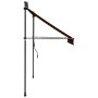 Toldo manual retráctil con LED naranja y marrón 200 cm de vidaXL, Toldos - Ref: Foro24-145878, Precio: 105,48 €, Descuento: %