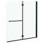 Faltbare Duschwand 2 Paneele ESG schwarz 120x140 cm von vidaXL, Duschtüren - Ref: Foro24-147194, Preis: 148,13 €, Rabatt: %