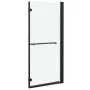 Faltbare Duschwand 2 Paneele ESG schwarz 120x140 cm von vidaXL, Duschtüren - Ref: Foro24-147194, Preis: 148,13 €, Rabatt: %