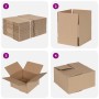 Caja Plegable 50 pcs Natural 15 x 15 x 8 cm Cartón en Organización y almacenamiento | Comprar online en Foru.es