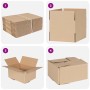 Caja Plegable 50 pcs Natural 20 x 15 x 10 cm Cartón en Organización y almacenamiento | Comprar online en Foru.es