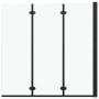 Mampara de ducha plegable 3 paneles ESG 130x138 cm negro de vidaXL, Puertas de ducha - Ref: Foro24-147191, Precio: 152,76 €, ...