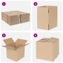 Caja Plegable 50 pcs Natural 20 x 20 x 20 cm Cartón en Organización y almacenamiento | Comprar online en Foru.es