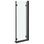 Folding shower screen 3 panels ESG 130x138 cm black by vidaXL, shower doors - Ref: Foro24-147191, Price: 153,13 €, Discount: %