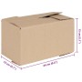 Caja Plegable 50 pcs Natural 24 x 13 x 13 cm Cartón en Organización y almacenamiento | Comprar online en Foru.es