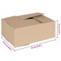 Caja Plegable 50 pcs Natural 25 x 17,5 x 10 cm Cartón en Organización y almacenamiento | Comprar online en Foru.es