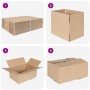 Caja Plegable 50 pcs Natural 30 x 21,5 x 14 cm Cartón en Organización y almacenamiento | Comprar online en Foru.es