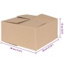 Caja Plegable 50 pcs Natural 30 x 30 x 15 cm Cartón en Organización y almacenamiento | Comprar online en Foru.es