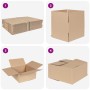 Caja Plegable 50 pcs Natural 30 x 30 x 15 cm Cartón en Organización y almacenamiento | Comprar online en Foru.es