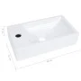 White SMC washbasin 400x220x90 mm by vidaXL, Sinks - Ref: Foro24-146513, Price: 64,81 €, Discount: %