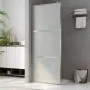 Accessible shower screen frosted ESG glass 115x195 cm by vidaXL, Shower walls and screens - Ref: Foro24-146648, Price: 220,20...