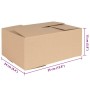 Caja Plegable 50 pcs Natural 35 x 24 x 15 cm Cartón en Organización y almacenamiento | Comprar online en Foru.es